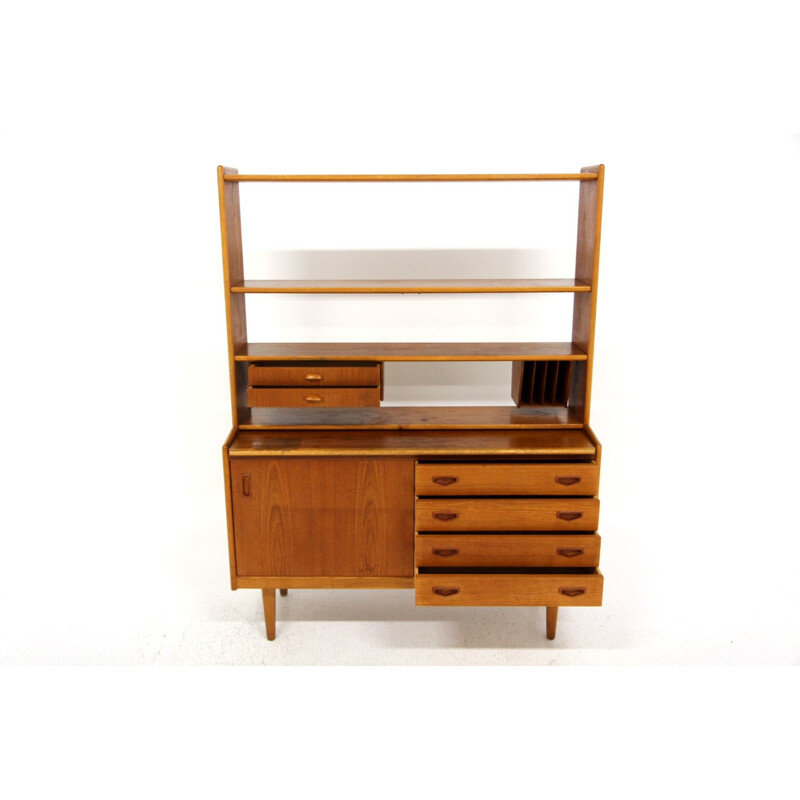 Vintage teakhouten bureau, Zweden 1960