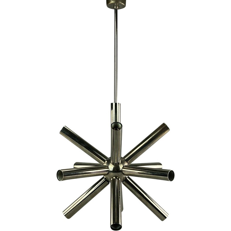 Vintage Spoetnik hanglamp in chroom van Sciolari, 1960-1970