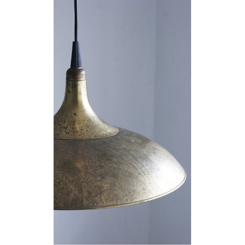 Vintage Counterbalance brass pendant lamp