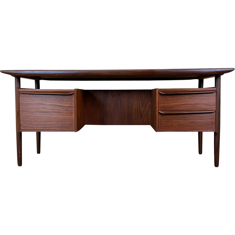 Vintage teak writing desk by Tijsseling for Propos Hulmefa, 1960-1970s