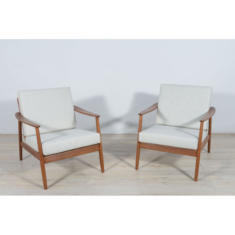 Paire de fauteuils vintage Usa 247 de Folke Ohlsson pour Dux, 1960