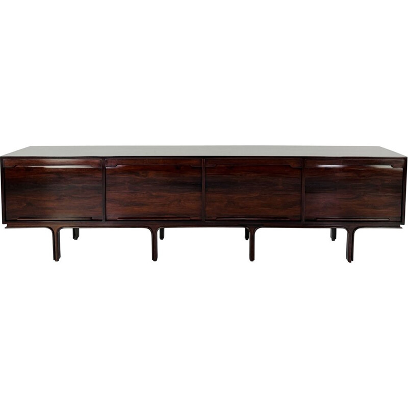 Vintage wooden sideboard by Gianfranco Frattini for Bernini, Italy 1957