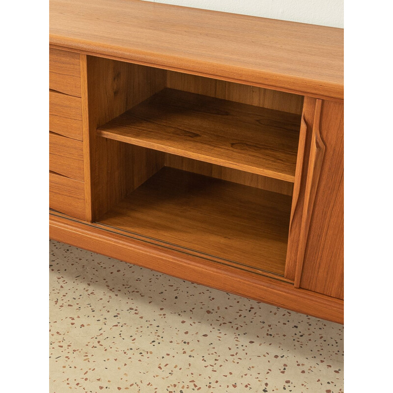 Vintage teak sideboard with three sliding doors by Aco Mobler, Denmark 1960