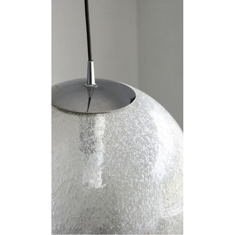 Vintage glass pendant lamp by Peill & Putzler