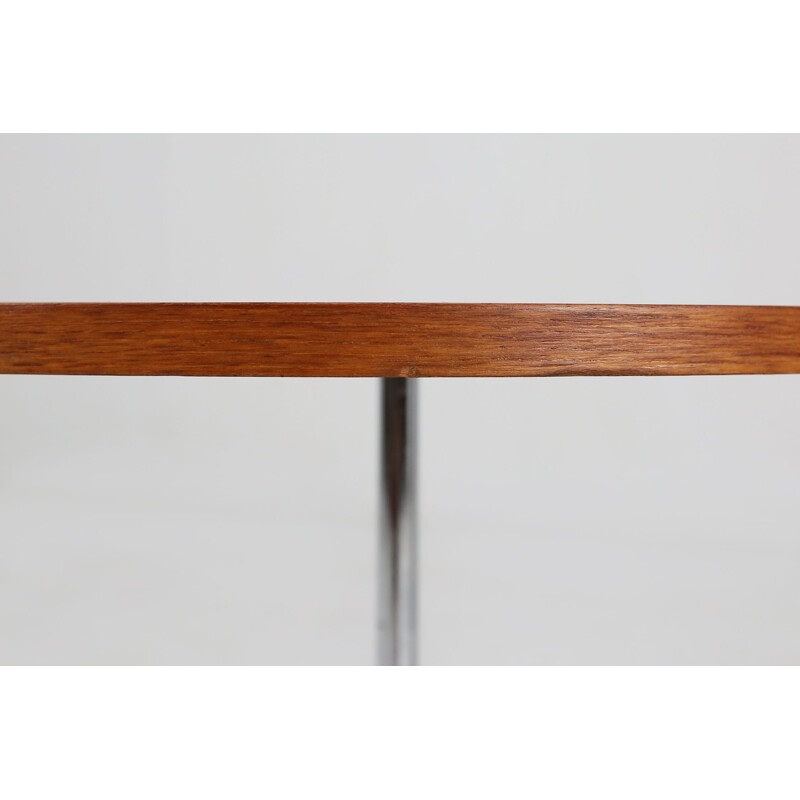 Vintage teak en metalen salontafel, 1960