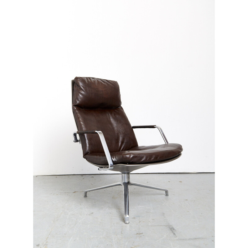 Vintage armchair Fk86 by Jorgen Kastholm and Preben Fabricius for Kill International, 1968