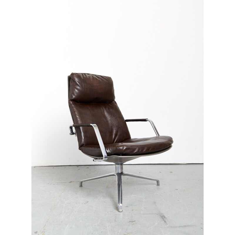 Vintage Fk86 fauteuil van Jorgen Kastholm en Preben Fabricius voor Kill International, 1968