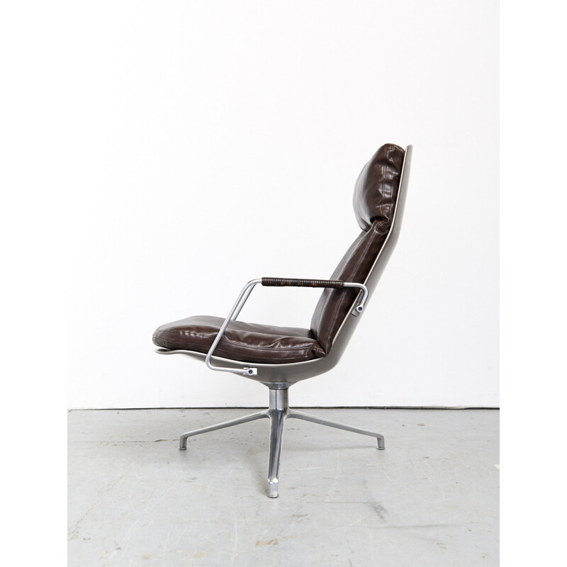 Vintage Fk86 fauteuil van Jorgen Kastholm en Preben Fabricius voor Kill International, 1968