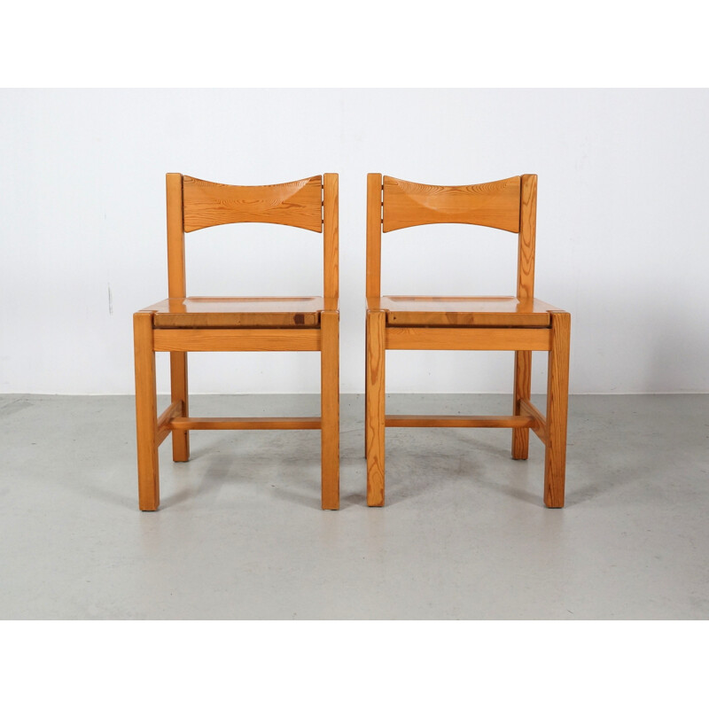 Laukaan Pu "Hongisto" dining set in honey pin, Ilmari TAPIOVAARA - 1960s