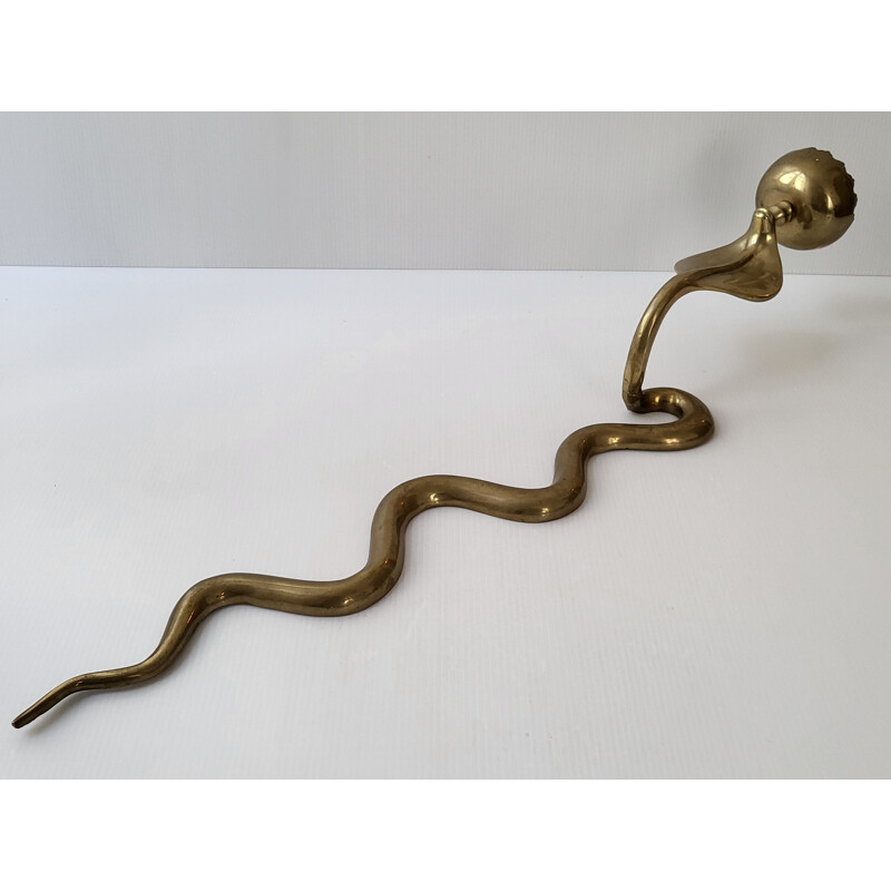 Vintage cobra wall candlestick, 1970