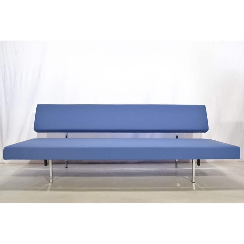 Daybed hollandais vintage en tissu bleu, Gijs VAN DER SLUIS - 1950