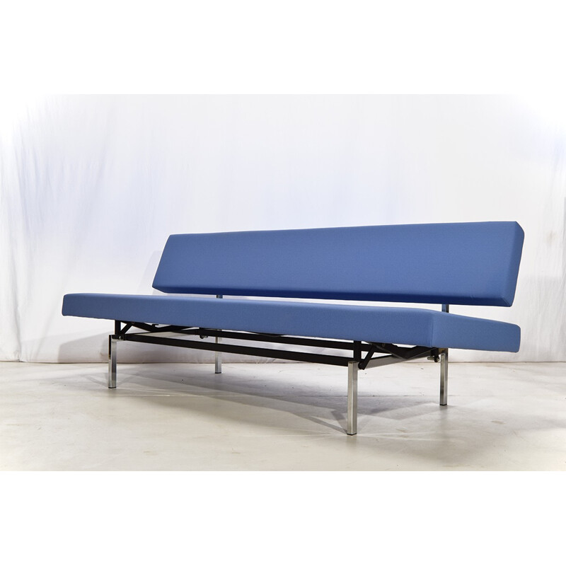 Daybed hollandais vintage en tissu bleu, Gijs VAN DER SLUIS - 1950