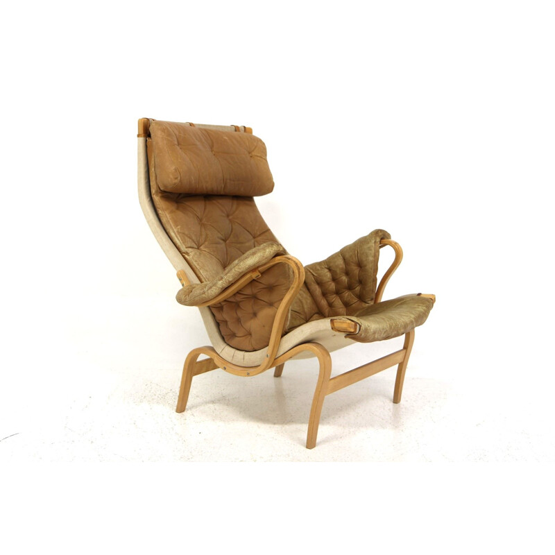 Vintage fauteuil "pernilla" van Bruno Mathsson voor Karl Mathsson, 1960