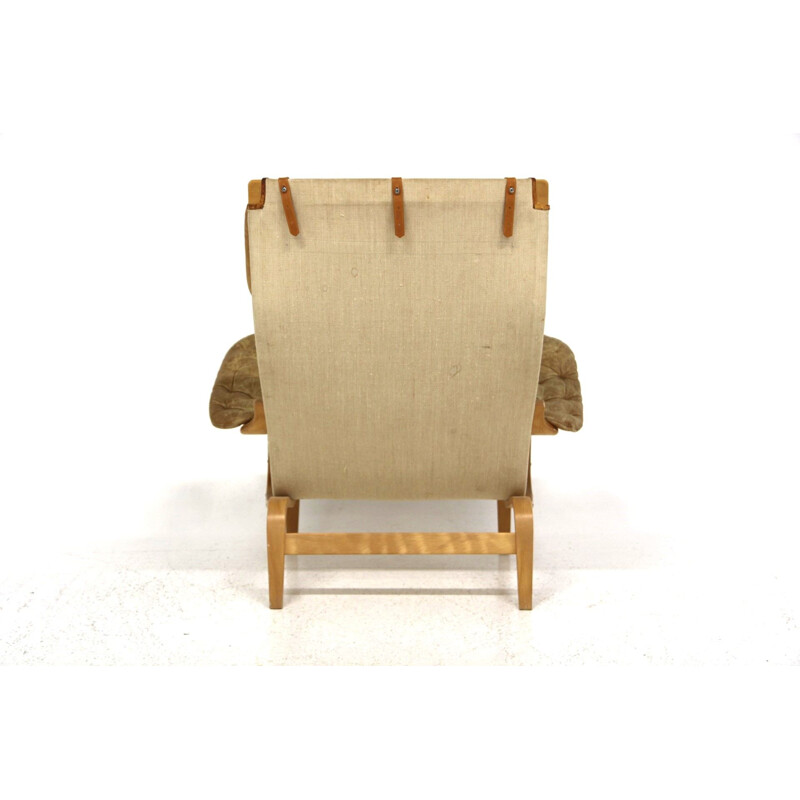 Vintage armchair "pernilla" by Bruno Mathsson for Karl Mathsson, 1960