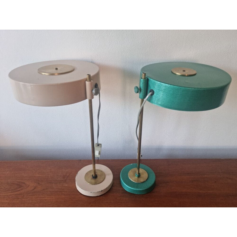 Pair of mid century table lamps, 1960s