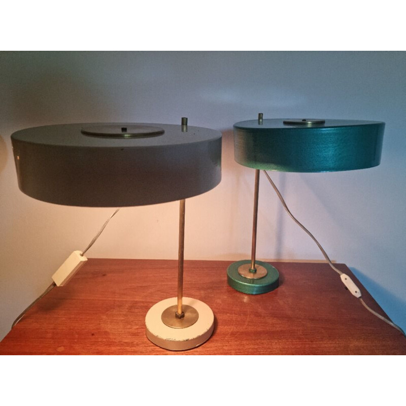 Pareja de lámparas de mesa vintage, 1960