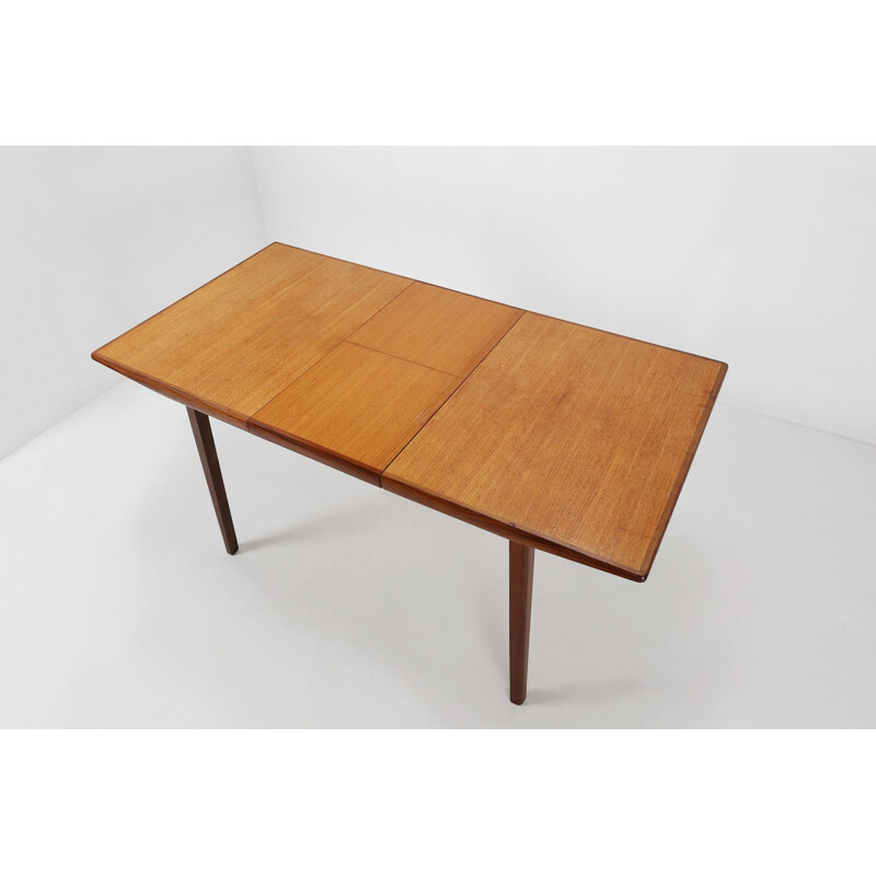Vintage extendable teak dining table, 1970
