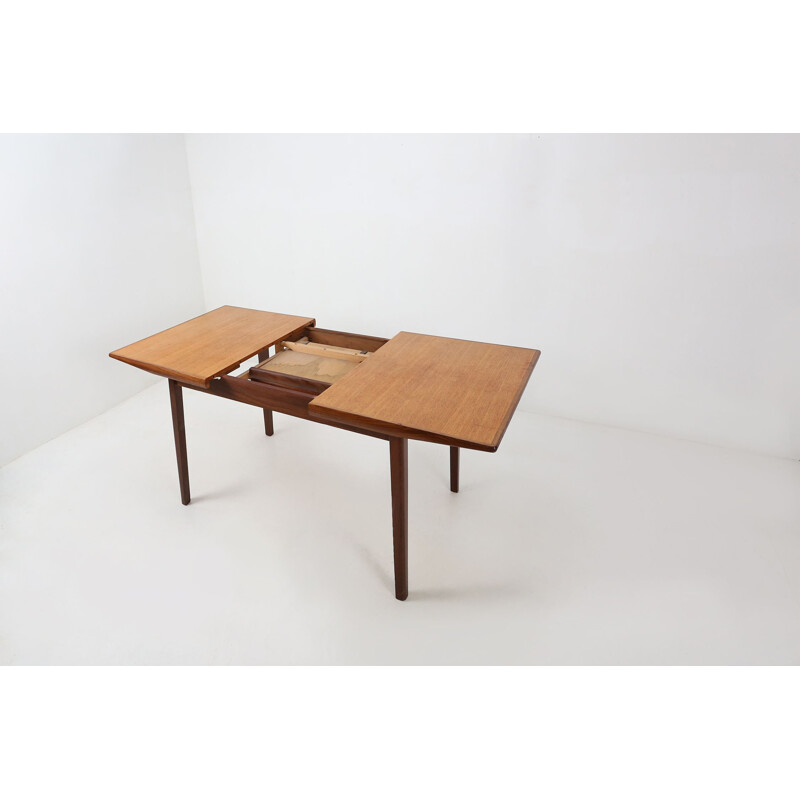 Vintage extendable teak dining table, 1970