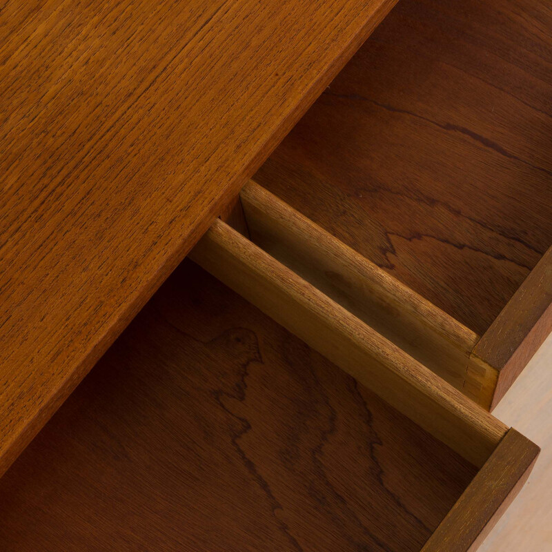 Danish vintage entry teak wall unit, Denmark 1960s