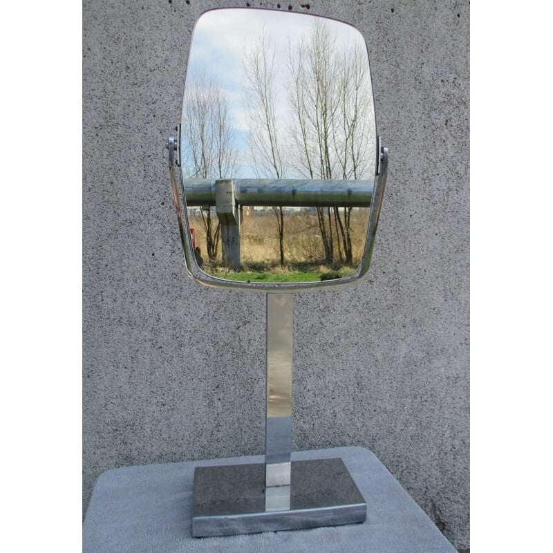 Miroir de commode vintage sur pied, Italie 1960