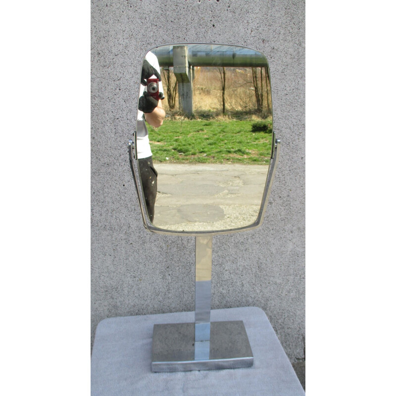 Vintage dresser mirror on stand, Italy 1960