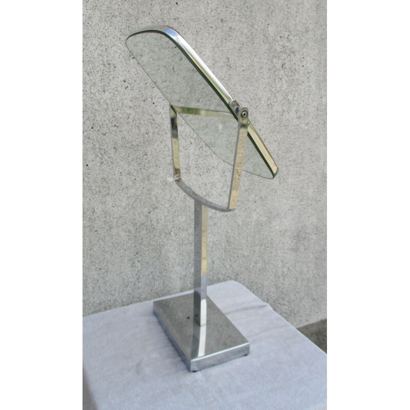 Vintage dresser mirror on stand, Italy 1960