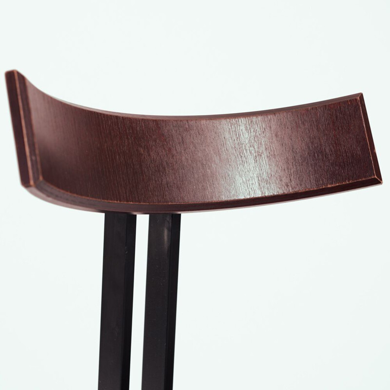Set van 4 vintage Zeta stoelen in staal en hout van Martin Haksteen voor Harvink.