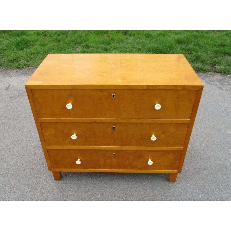 Vintage wood chest of drawers, Sweden 1960s