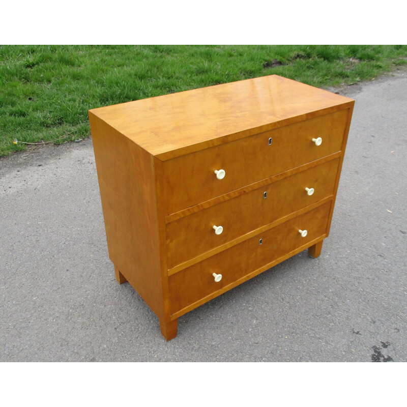 Vintage wood chest of drawers, Sweden 1960s