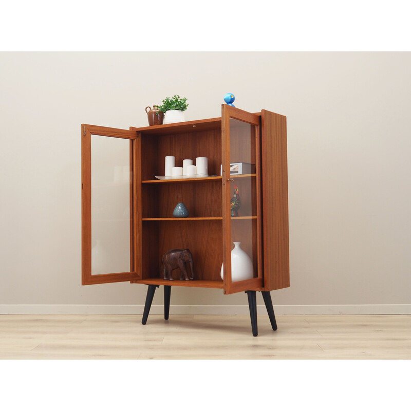 Teak vintage display cabinet, Denmark 1970s