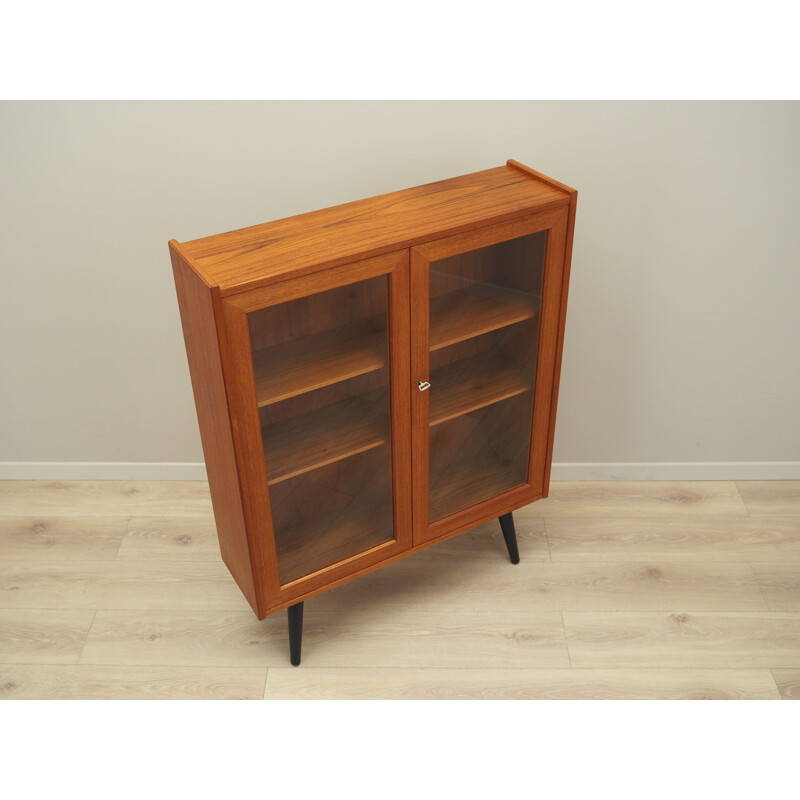 Teak vintage display cabinet, Denmark 1970s