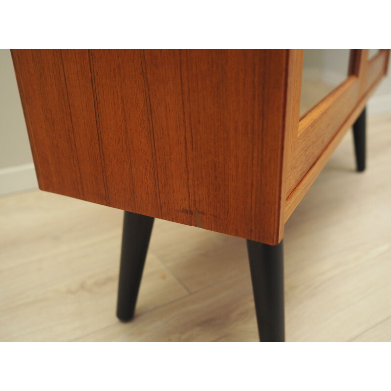 Teak vintage display cabinet, Denmark 1970s