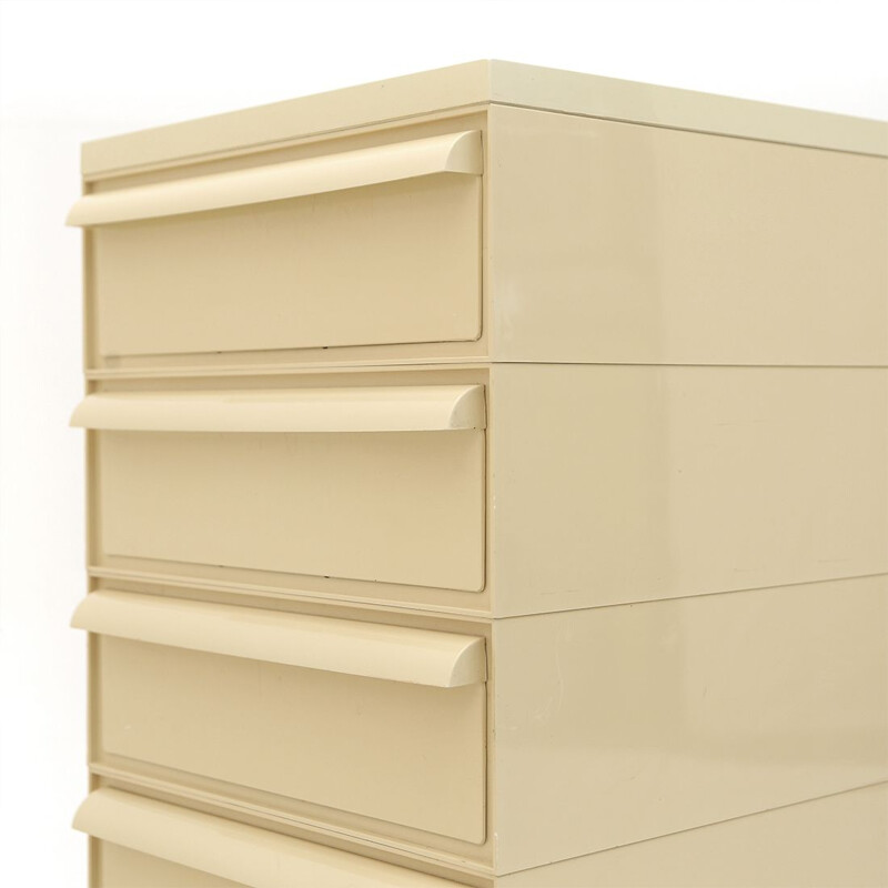 Vintage plastic chest of drawers by Simon Fussell for Kartell, 1960s