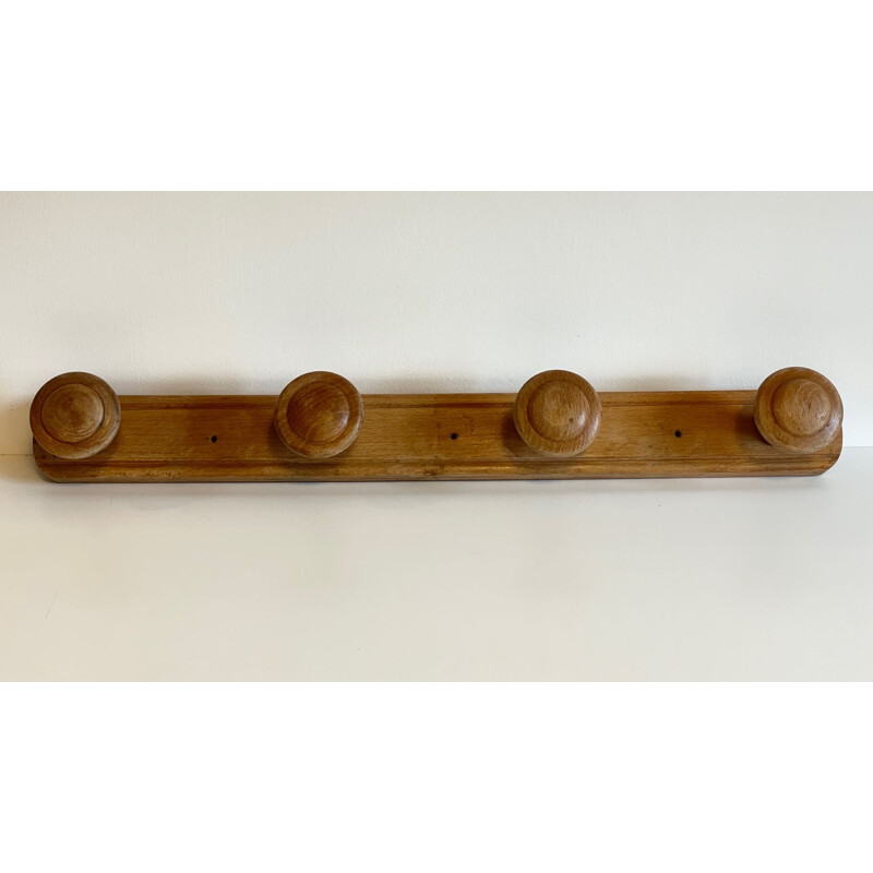 Vintage Art Deco all wood coat rack, 1930