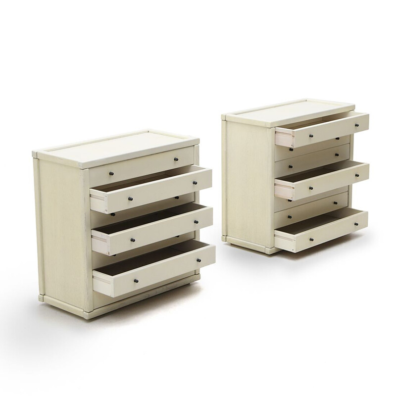 Pair of vintage "Chelsea" chest of drawers by Vittorio Introini for Saporiti, 1960s