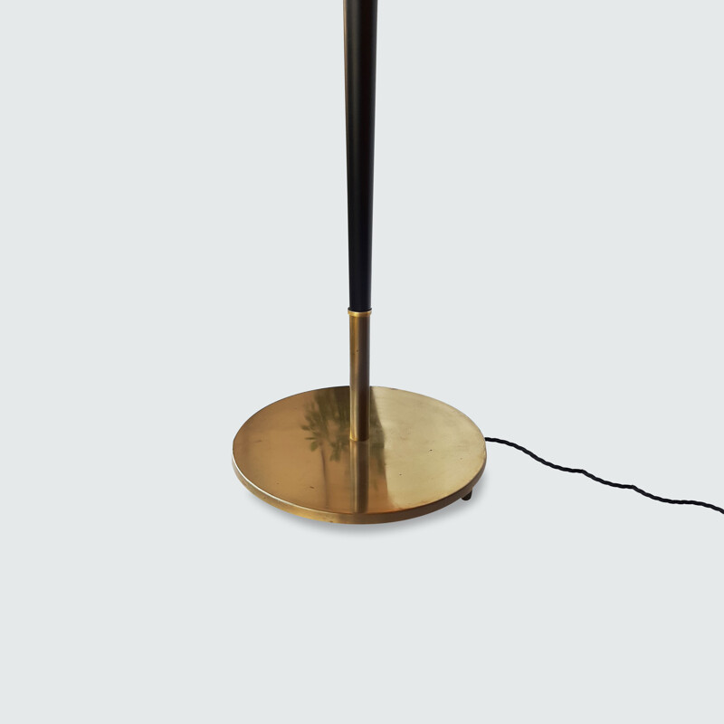 Vintage floor lamp with double tapered stem, Denmark 1960s