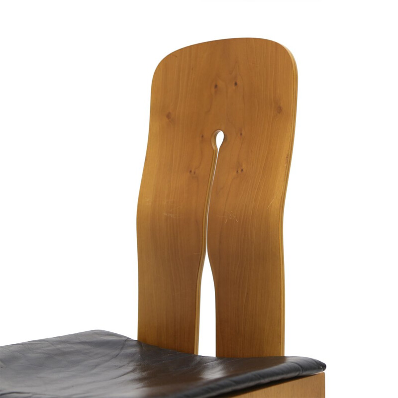 Set van 4 vintage stoelen van Carlo Scarpa voor Bernini, 1970