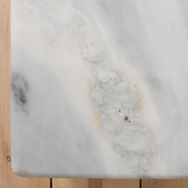 Italian mid century coffee table in Carrara marble, 1980s