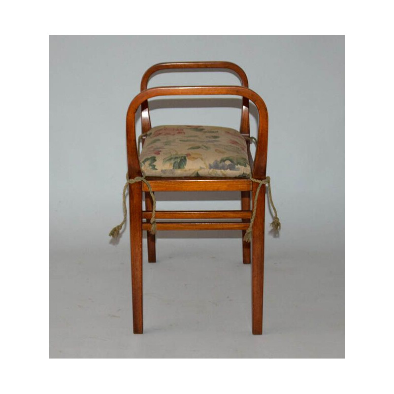 Vintage Art Nouveau stool by Thonet, Kohn and Otto Wagner