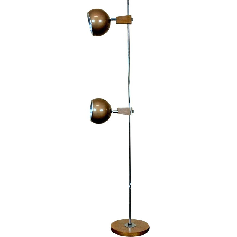 Vintage teak floor lamp by Temde, 1960-1970s