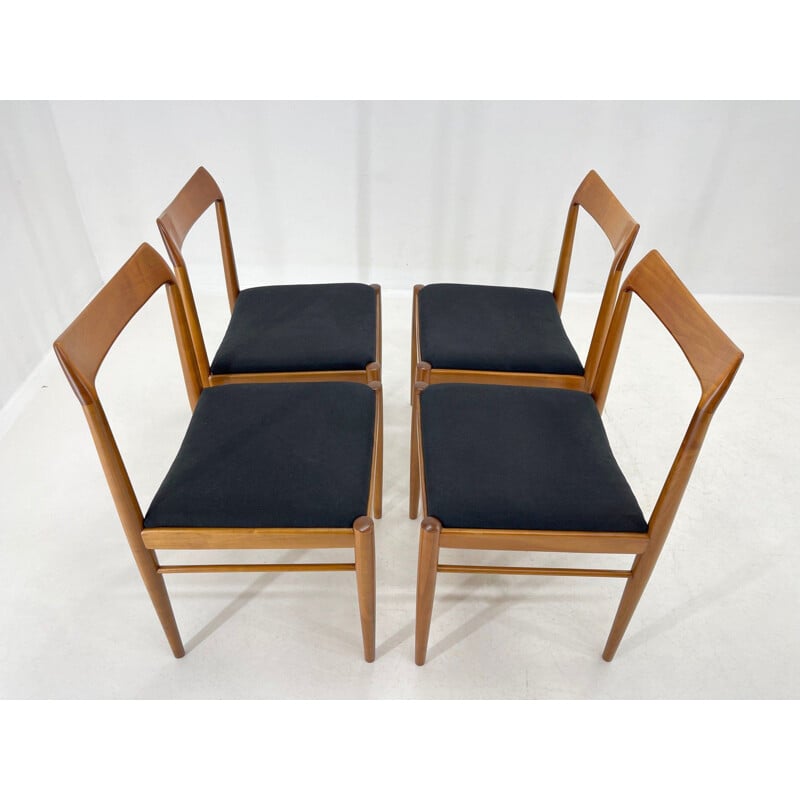 Set van 4 vintage Deense stoelen, 1960