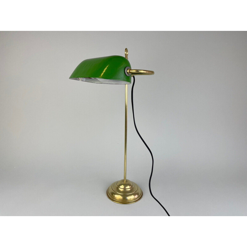 Lampe de table Art Déco vintage réglable en laiton
