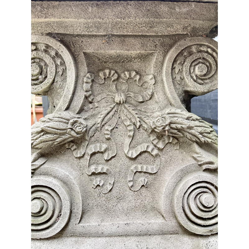 Vintage stone bench for the garden