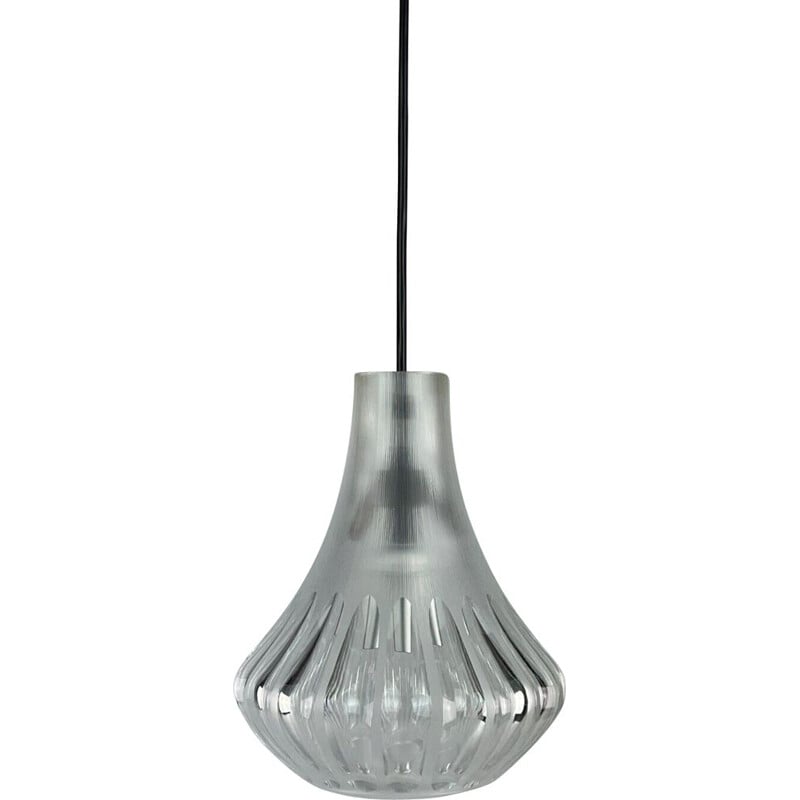 Vintage pendant lamp in glass by Peill & Putzler, 1960-1970s