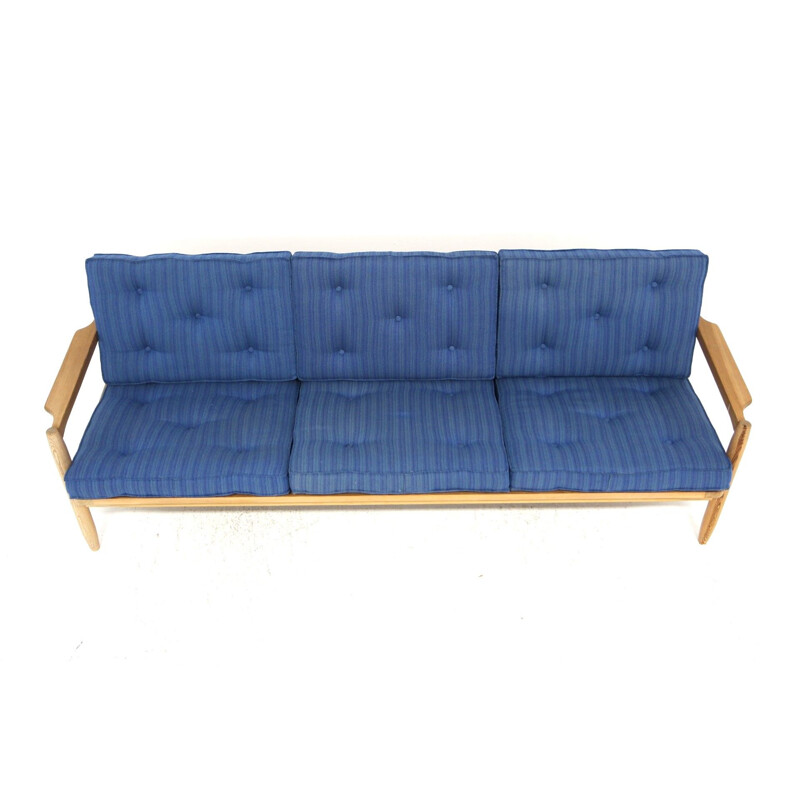 Vintage 3-Sitzer-Sofa aus Kiefer, Schweden 1970