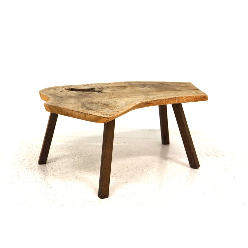 Table basse vintage en acajou, Suède 1960