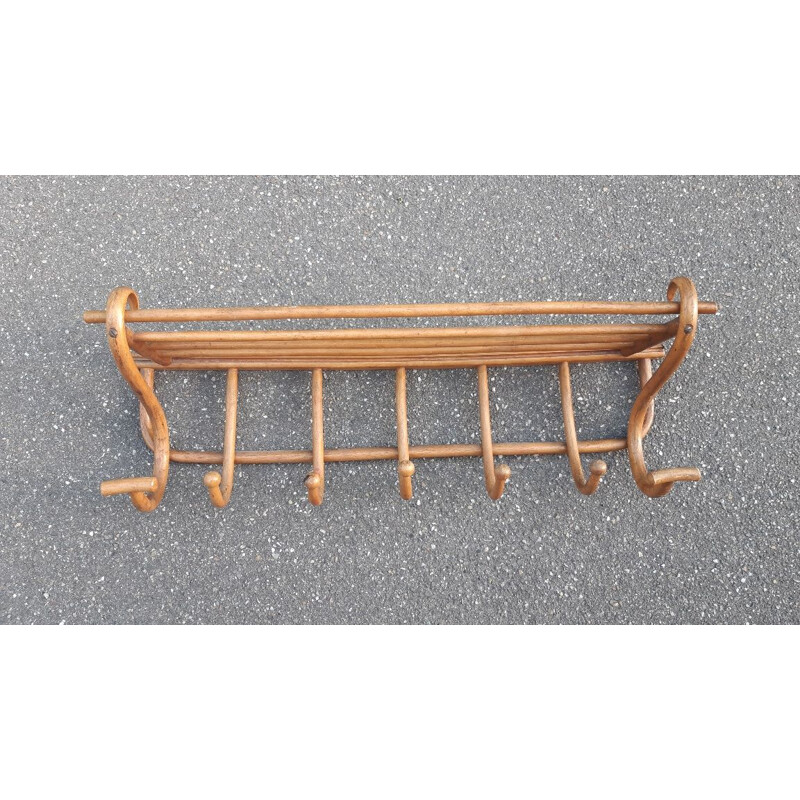 Vintage bentwood wall coat rack