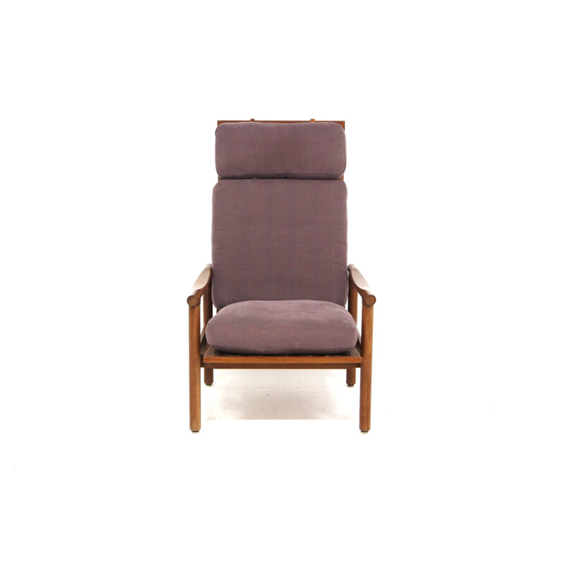 Scandinavian vintage teak armchair by Erik Wørtz for Möbel-Ikea, 1960s