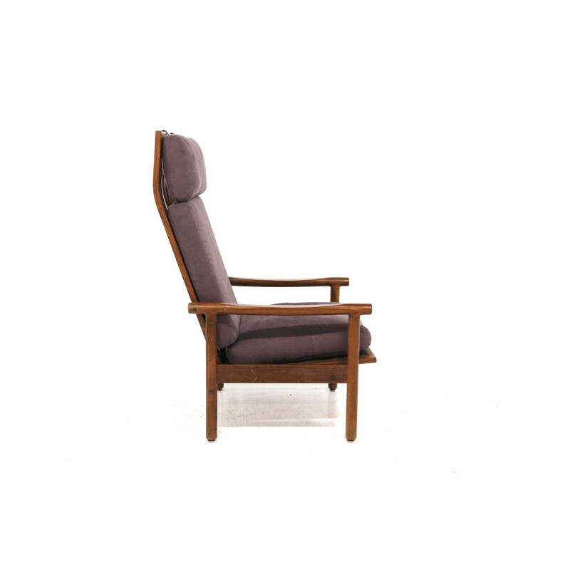 Poltrona scandinava vintage in teak di Erik Wørtz per Möbel-Ikéa, 1960