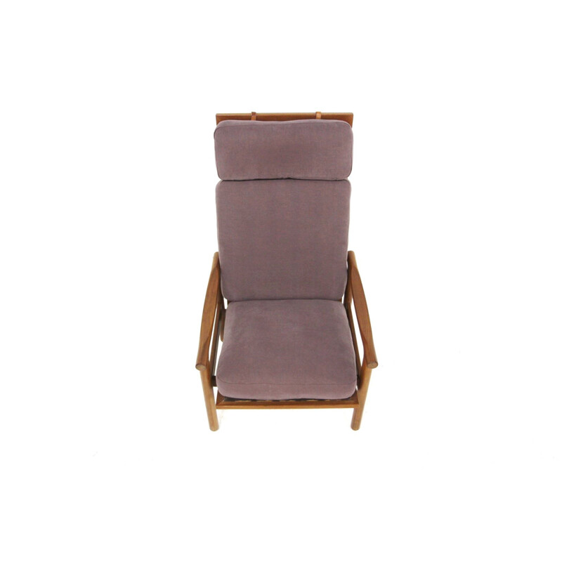 Scandinavian vintage teak armchair by Erik Wørtz for Möbel-Ikea, 1960s